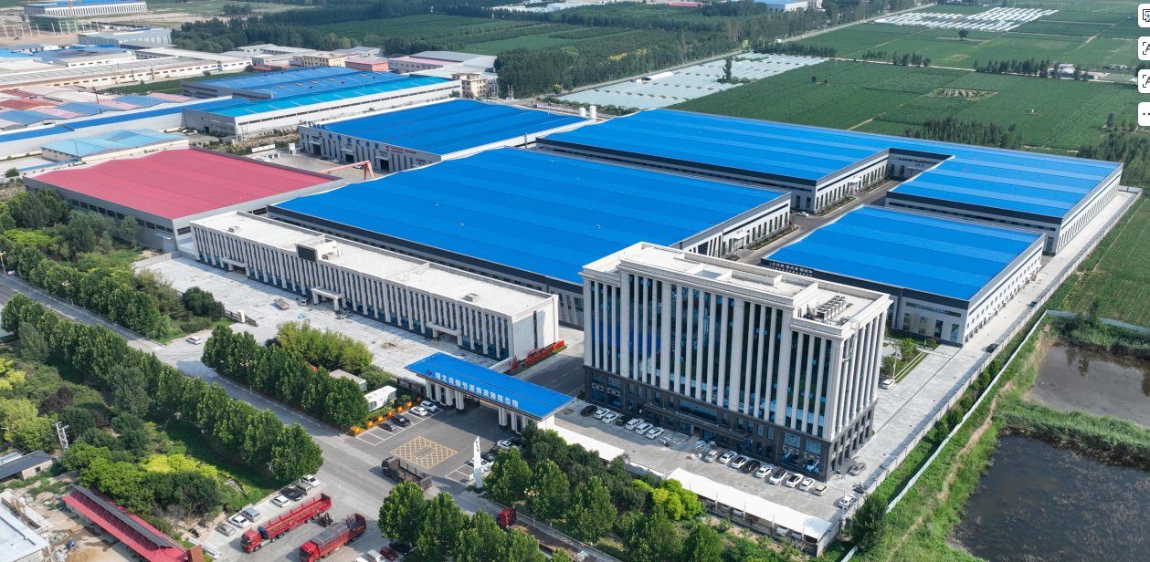 Vista Aérea do Parque Fabril Hebei Jiaqiang Energy Saving Technology